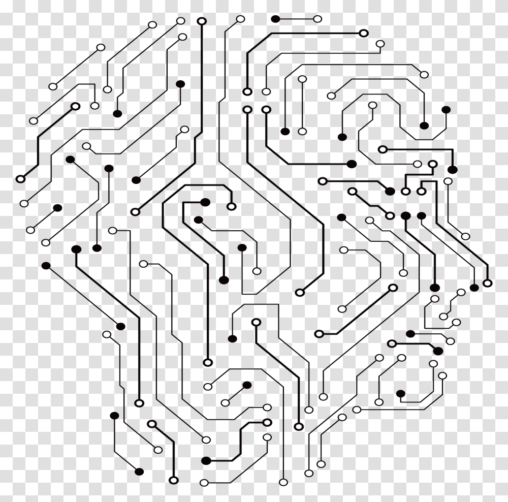 Maze Clipart Labyrinth Circuit Board Design, Utility Pole, Network, Electronics, Security Transparent Png