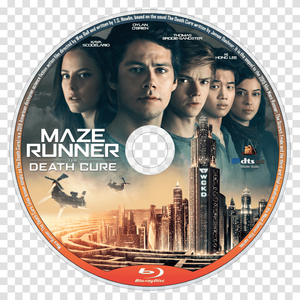 Maze Runner 3 Dvd Cover, Disk, Person, Human, Poster Transparent Png