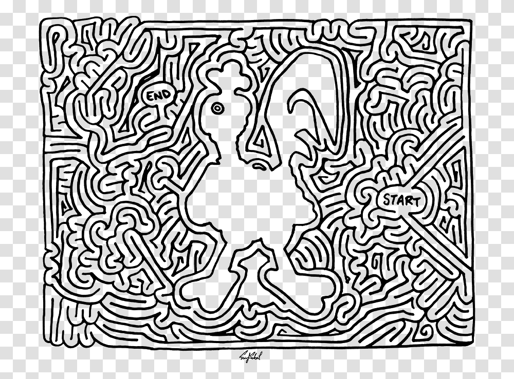 Mazes By Eric Eckert, Rug, Painting Transparent Png