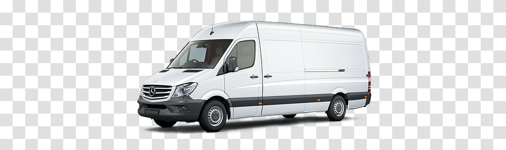 Mb Sprinter Ford Transit White Sprinter Van, Vehicle, Transportation, Moving Van, Caravan Transparent Png