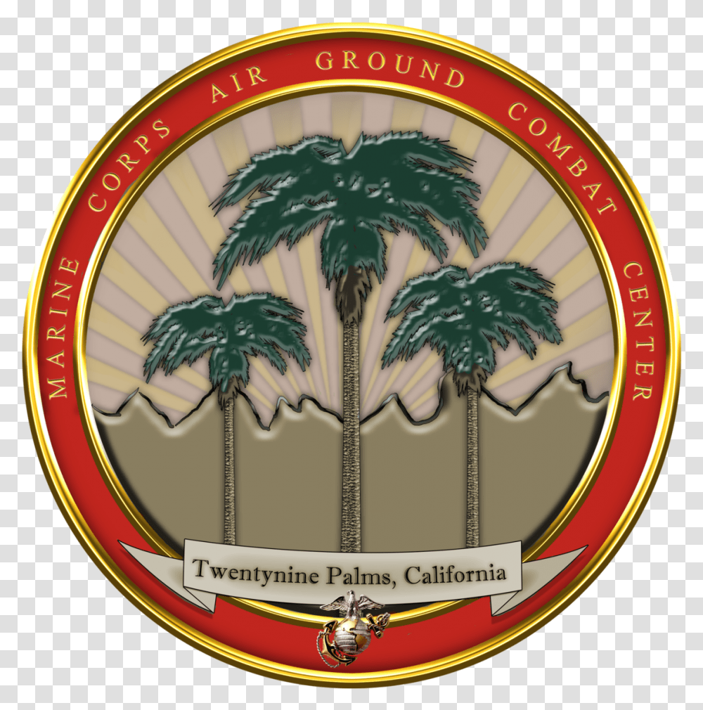 Mcagcc 29 Palms Logo, Plant, Leaf, Emblem Transparent Png