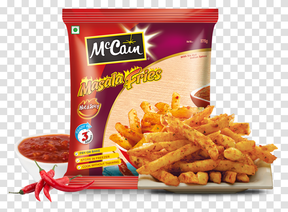 Mccain Masala Fries, Food, Menu, Lunch Transparent Png