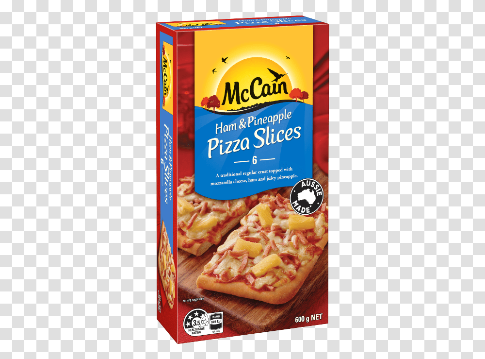 Mccain Pizza Singles Ham And Pineapple, Food, Advertisement, Plant, Paper Transparent Png