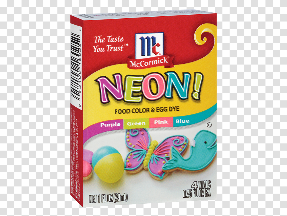 Mccormick Assorted Neon Food Colors Amp Egg Dye Mccormick Food Coloring, Sweets, Confectionery Transparent Png