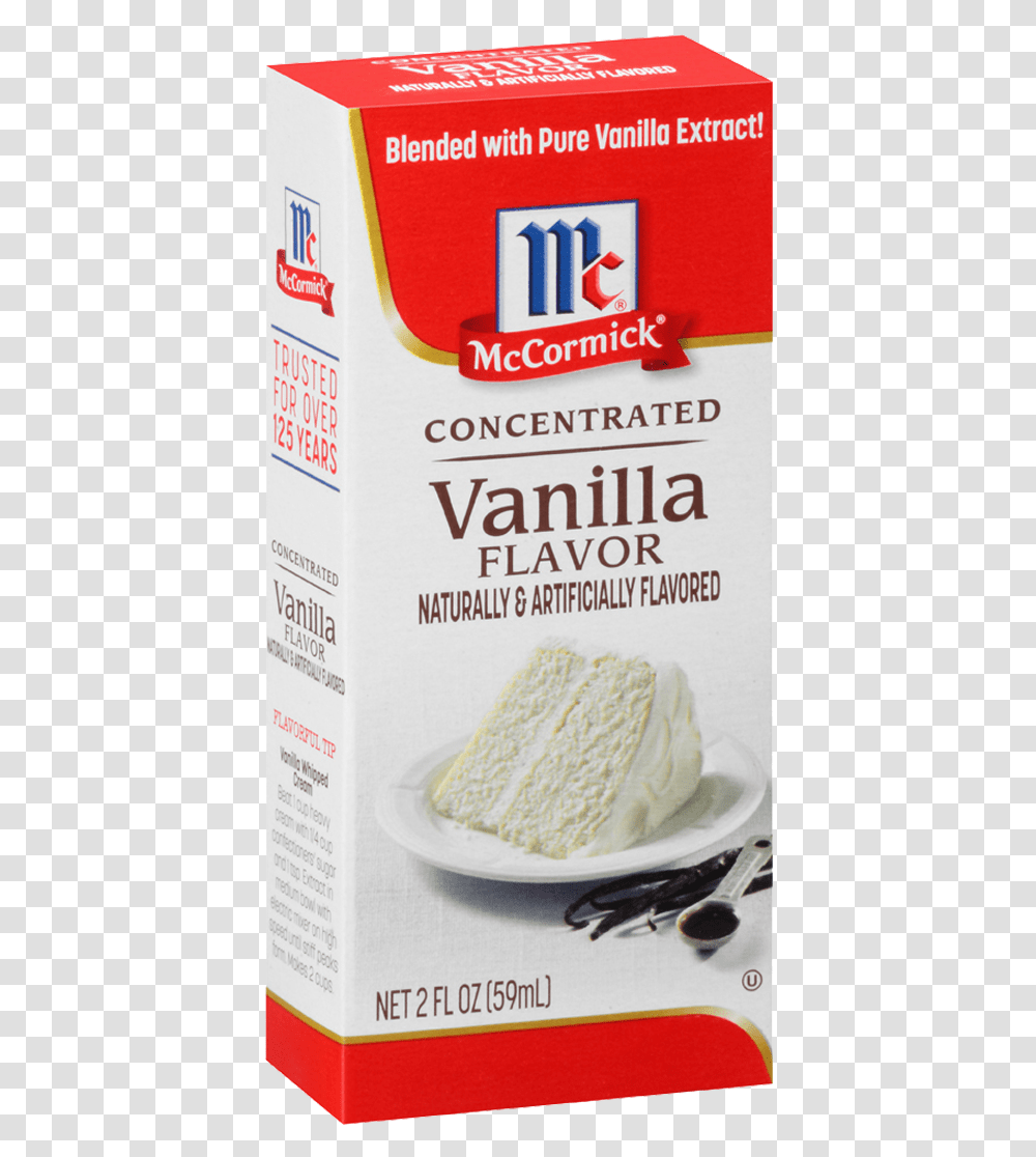Mccormick Concentrated Vanilla Flavor, Food, Cream, Dessert, Creme Transparent Png