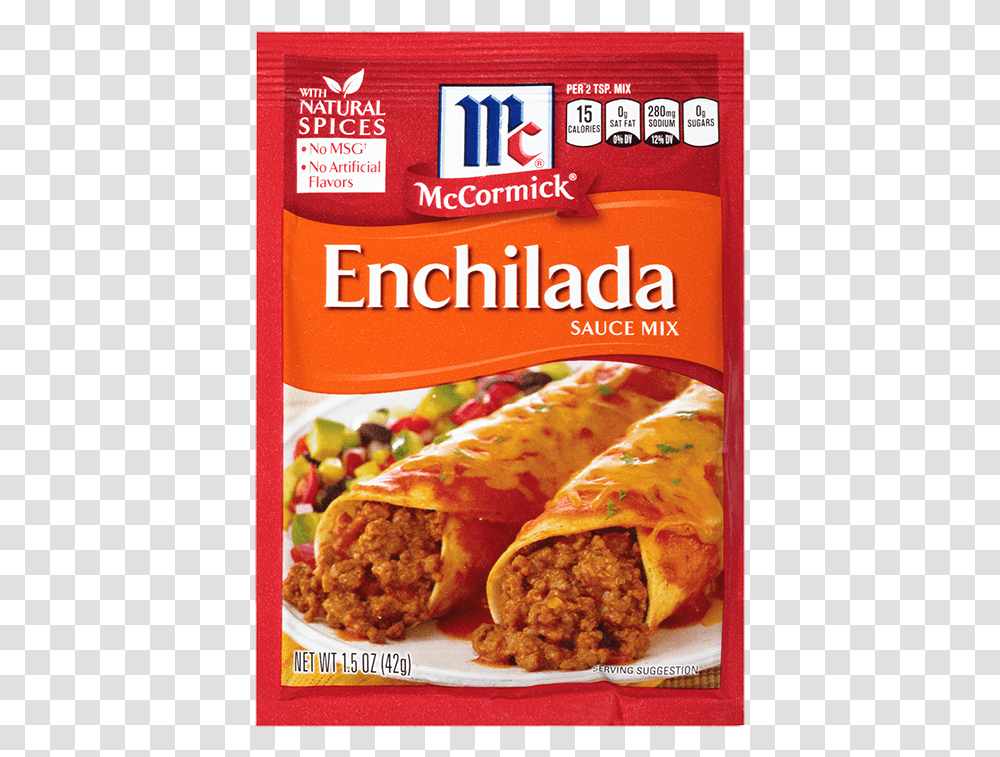 Mccormick Enchilada Sauce Mix Mccormick Enchilada Sauce, Burrito, Food, Burger, Taco Transparent Png