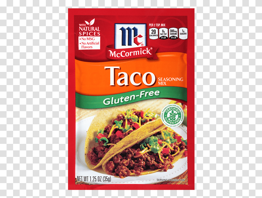 Mccormick Gluten Free Taco Seasoning, Food, Hot Dog Transparent Png