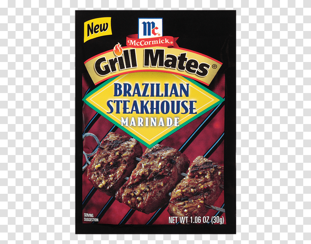Mccormick Grill Mates Brazilian Steakhouse Marinade Mccormick Garlic Herb And Wine, Food, Advertisement, Meat Loaf, Bbq Transparent Png