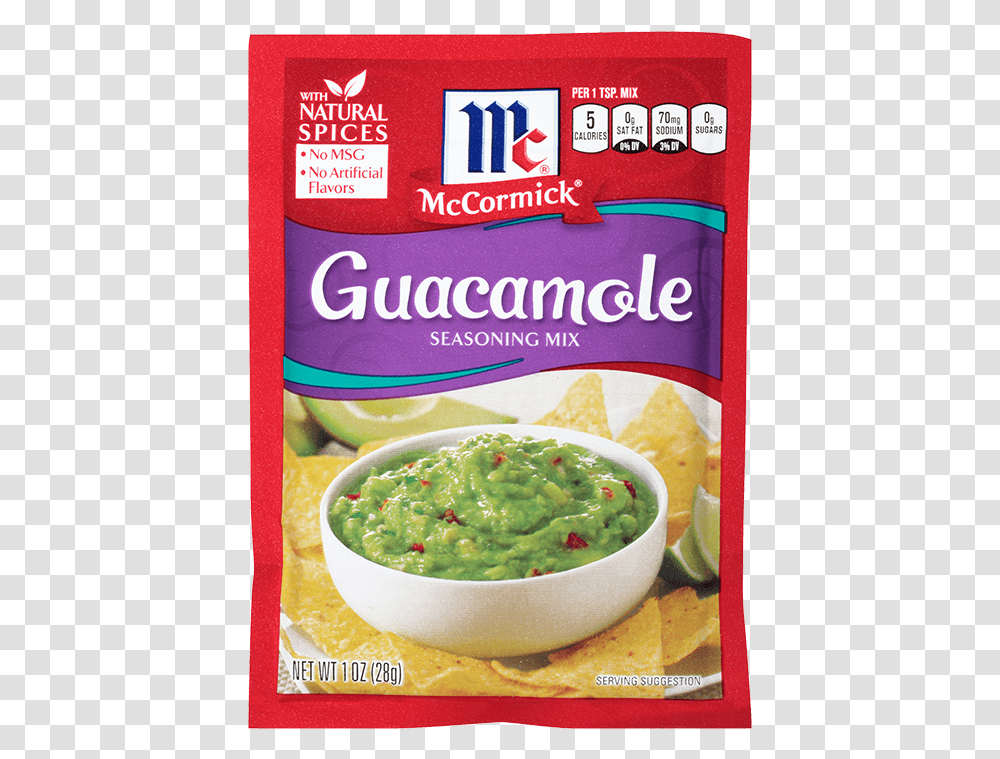 Mccormick Guacamole Seasoning Mix, Plant, Food, Relish, Dip Transparent Png