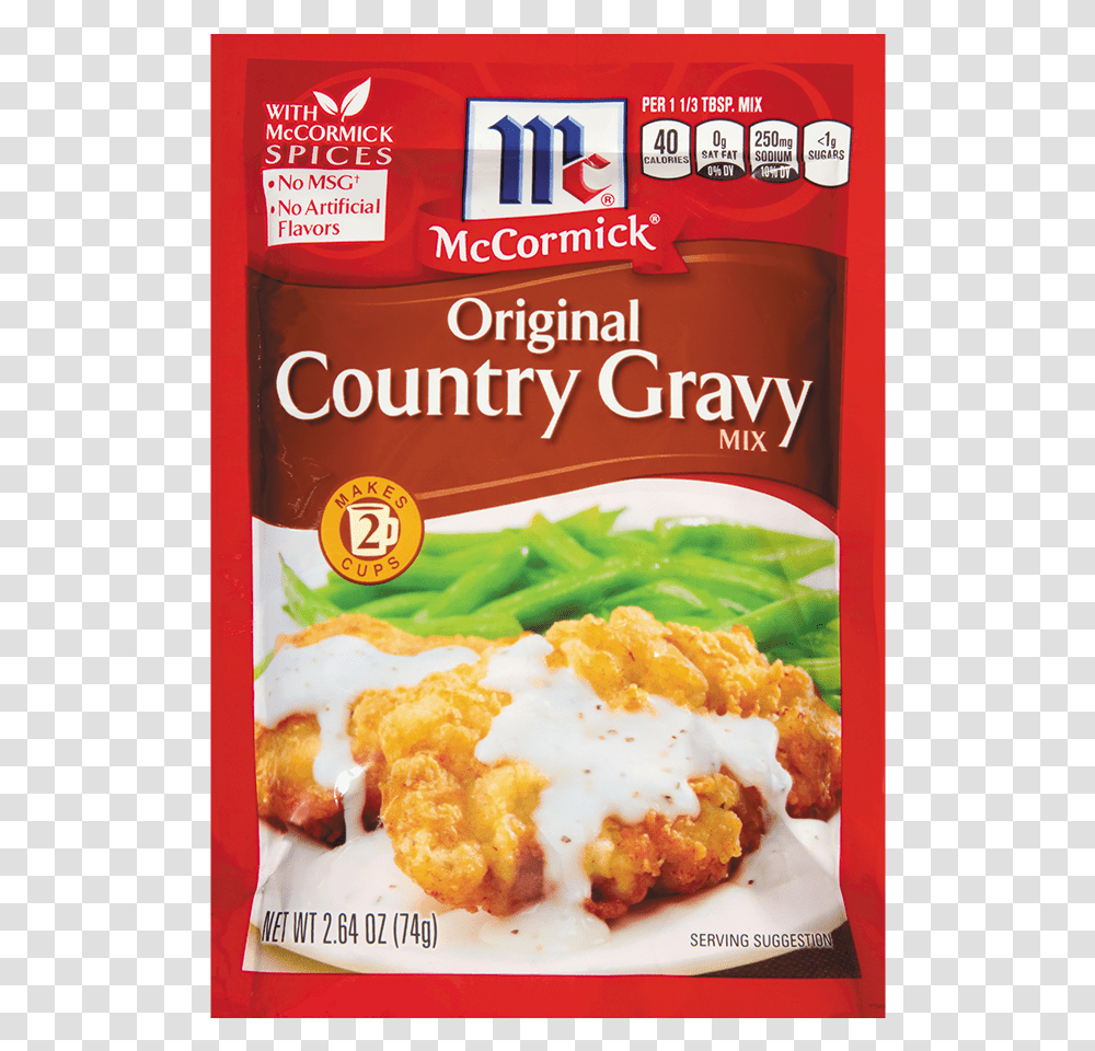 Mccormick White Country Gravy, Plant, Food, Dish, Meal Transparent Png