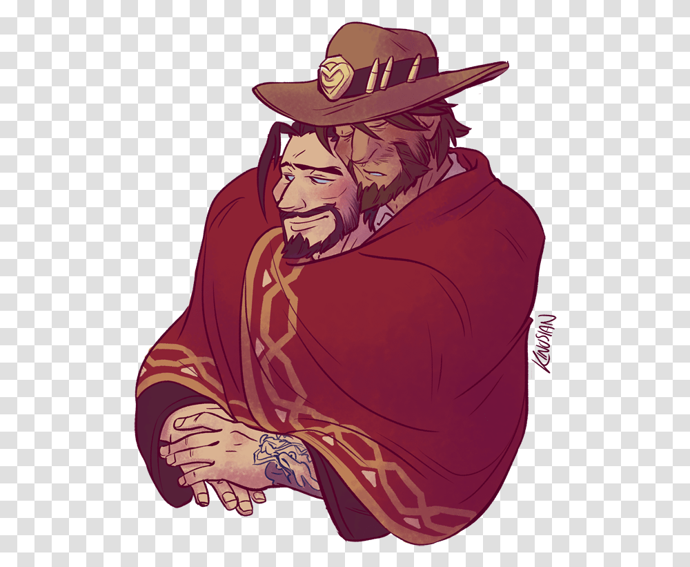 Mccree And Hanzo Ship, Apparel, Hat, Person Transparent Png