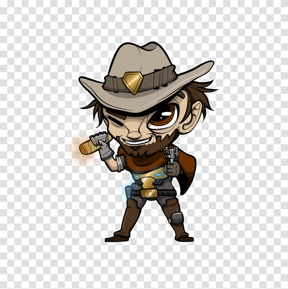 Mccree, Apparel, Helmet, Cowboy Hat Transparent Png