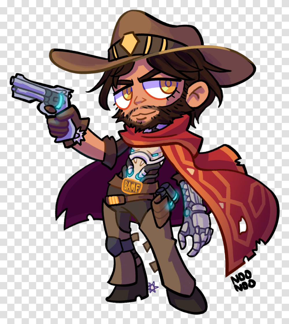 Mccree Hat Cartoon, Person, Human, Apparel Transparent Png