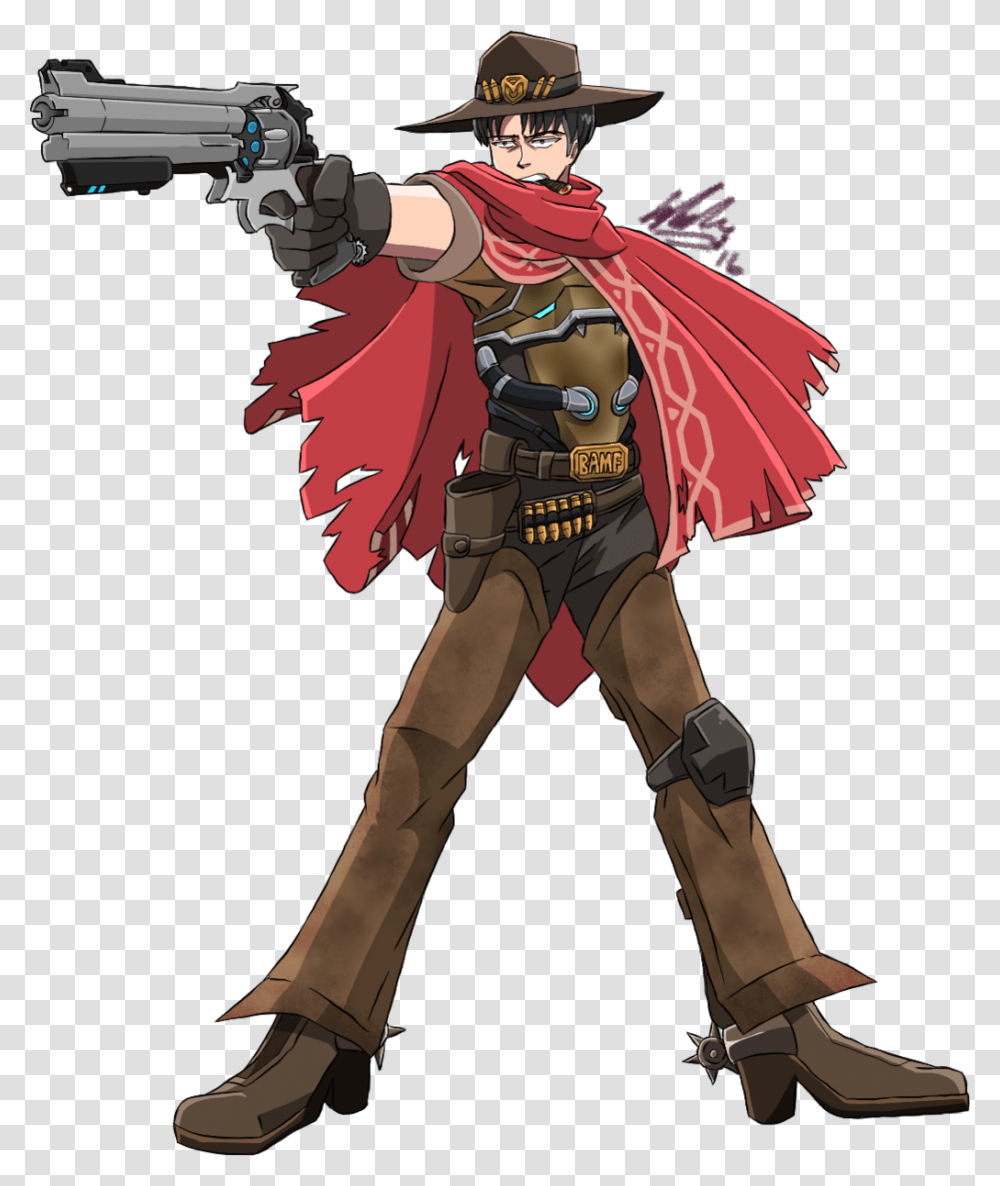 Mccree Overwatch Attack On Titan, Costume, Person, Human, Hat Transparent Png
