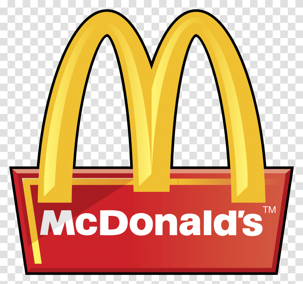 Mcdonald Logo Mcdonalds Logo, Symbol, Trademark, Word, Badge Transparent Png