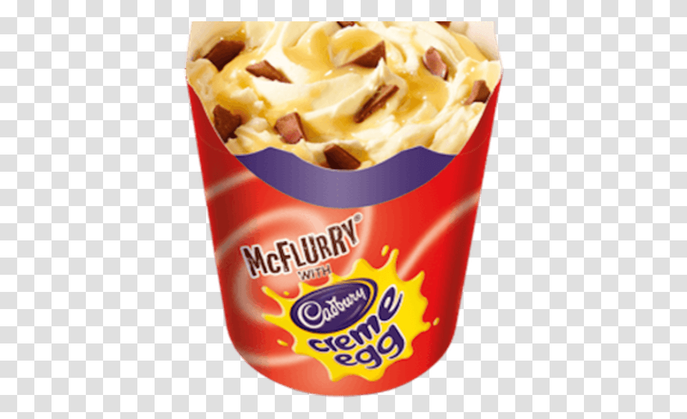 Mcdonald's Australia Cadbury Creme Egg, Ketchup, Food, Ice Cream, Dessert Transparent Png