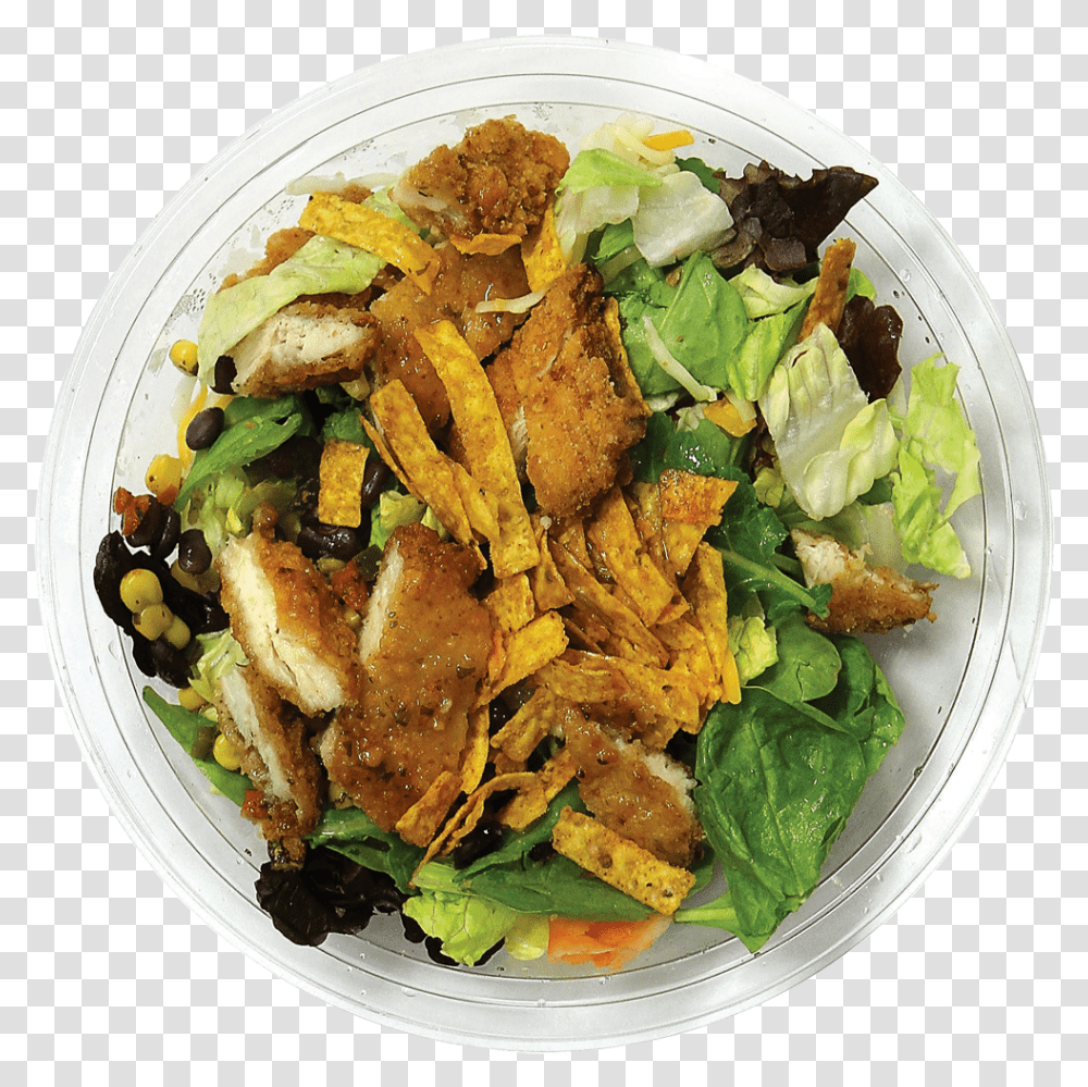 Mcdonald's Southwest SaladClass Img Responsive Mcdonalds Southwest Buttermilk Crispy Chicken Salad, Dish, Meal, Food, Platter Transparent Png