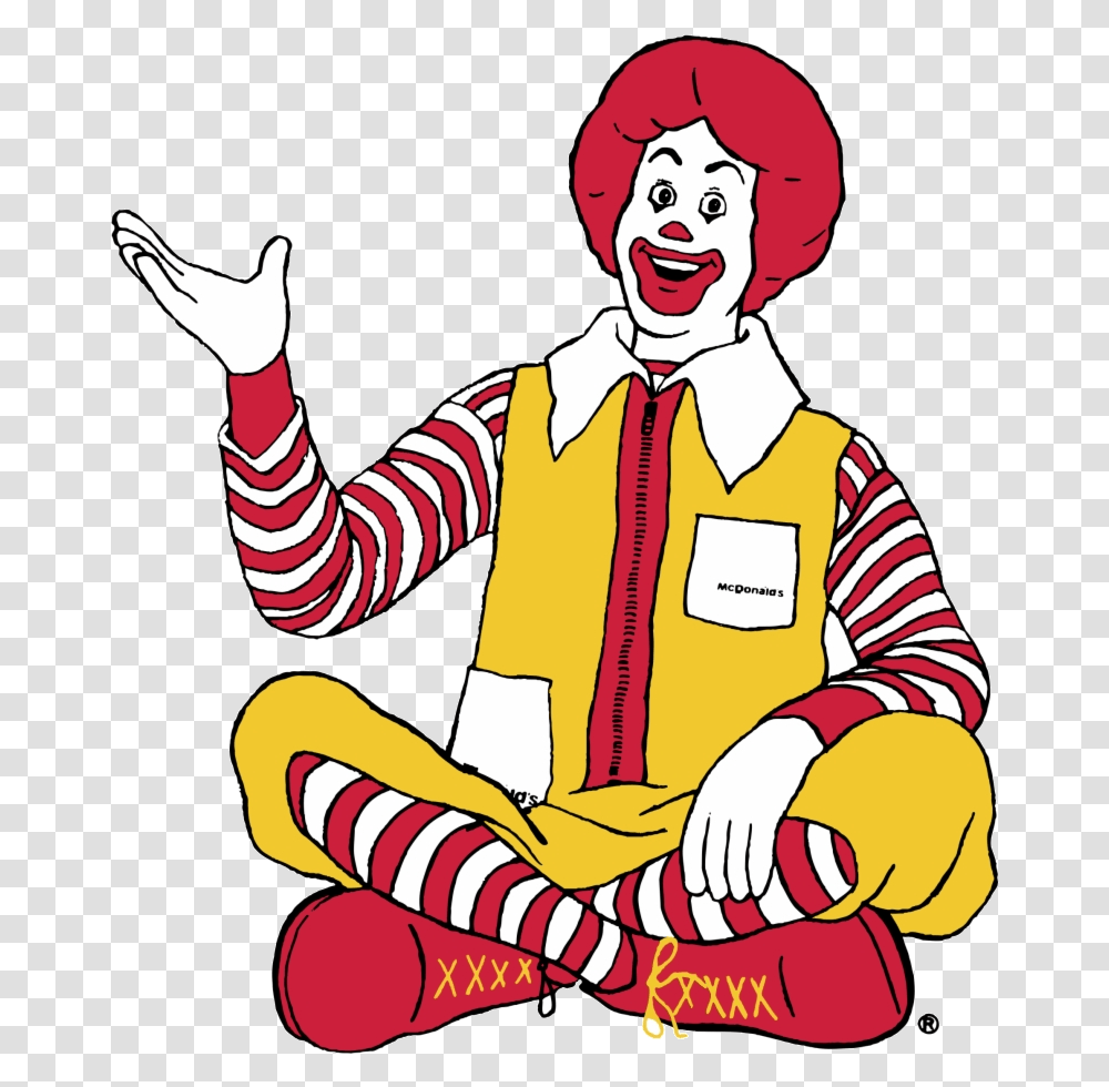 Mcdonalds Clipart Frames Illustrations Resume Objective For Restaurant Crew, Performer, Person, Human, Clown Transparent Png