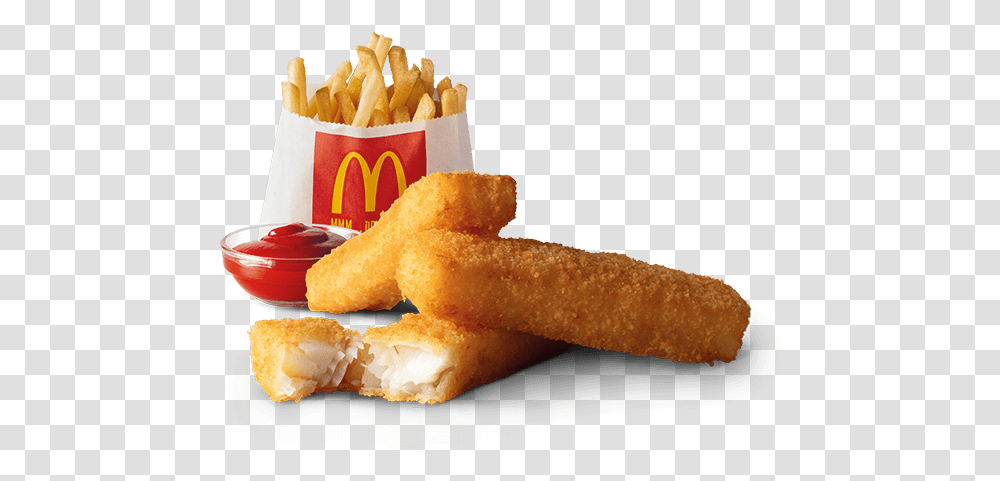 Mcdonalds Fish Finger Happy Meal, Fries, Food, Hot Dog, Fried Chicken Transparent Png