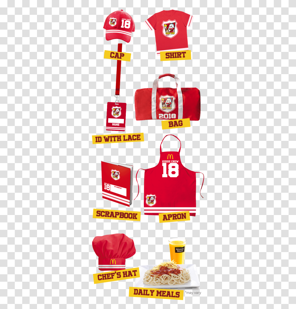 Mcdonalds Hat, Apron, Label Transparent Png