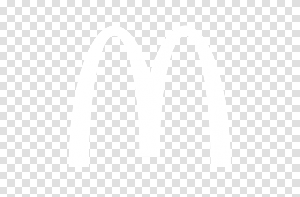 Mcdonalds Logo White Mcdonalds White Logo, Symbol, Trademark, Word, Arrow Transparent Png