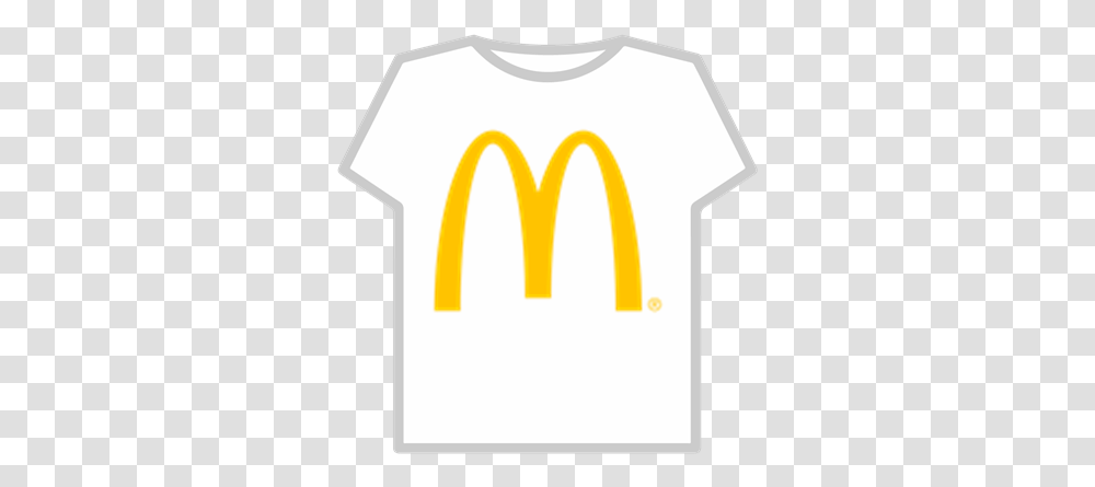 Mcdonalds Logoiconpngfree Roblox Roblox Shirts Noob Dabbing, Clothing, Apparel, T-Shirt, Word Transparent Png