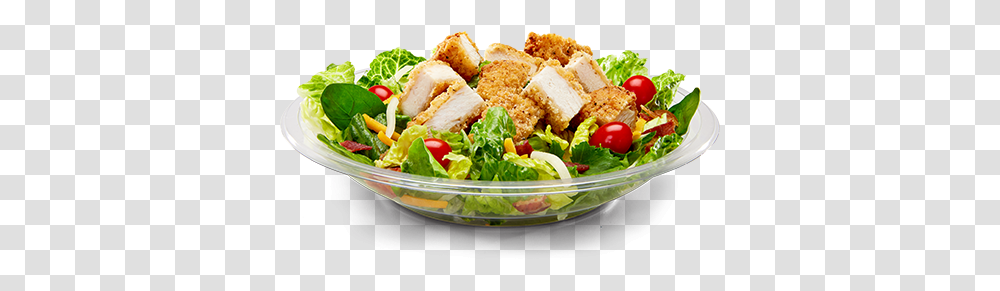 Mcdonalds Premiumbaconranchsaladwithcrispychickenpng Caesar Salad, Food, Lunch, Meal, Cornbread Transparent Png