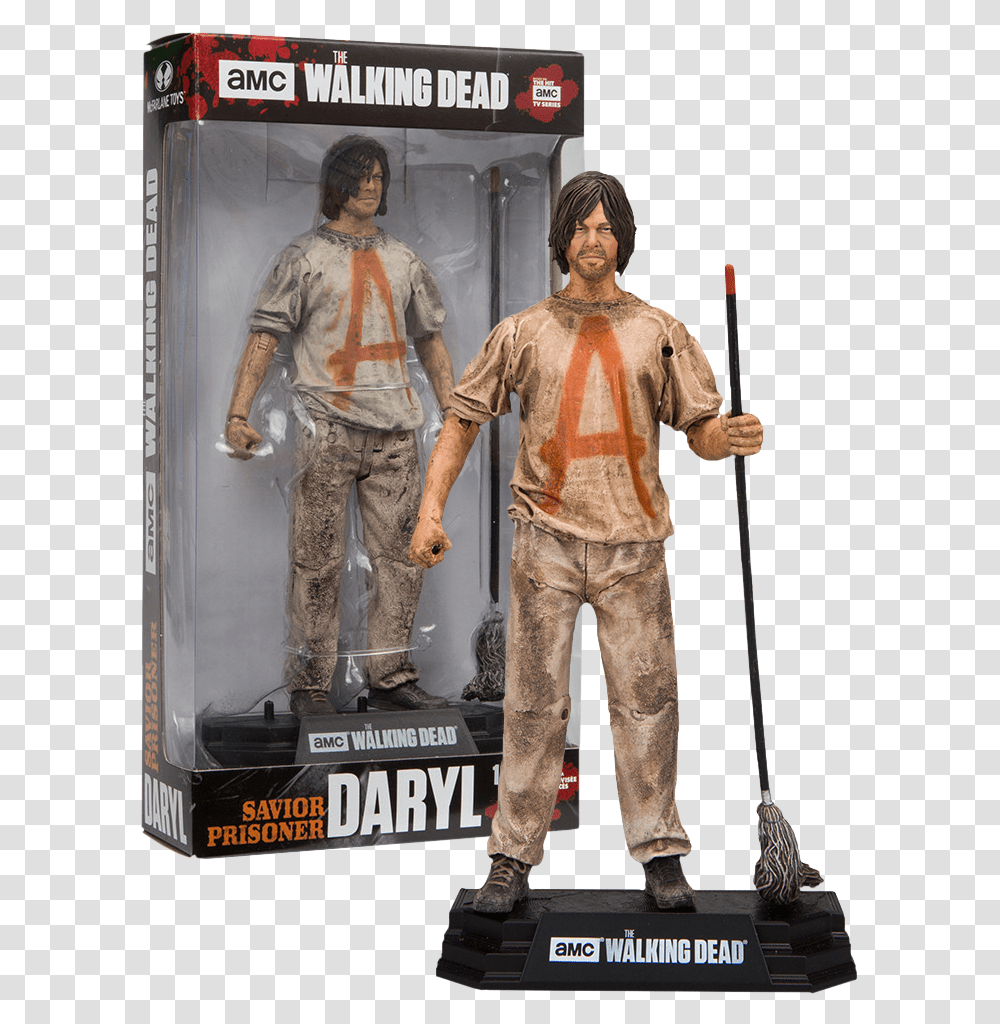 Mcfarlane Toys The Walking Dead Daryl, Person, Pants, Skin Transparent Png