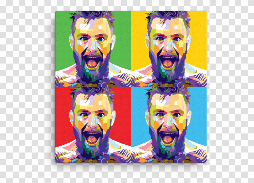 Mcgregor Pop Art CanvasClass, Collage, Poster, Advertisement, Person Transparent Png