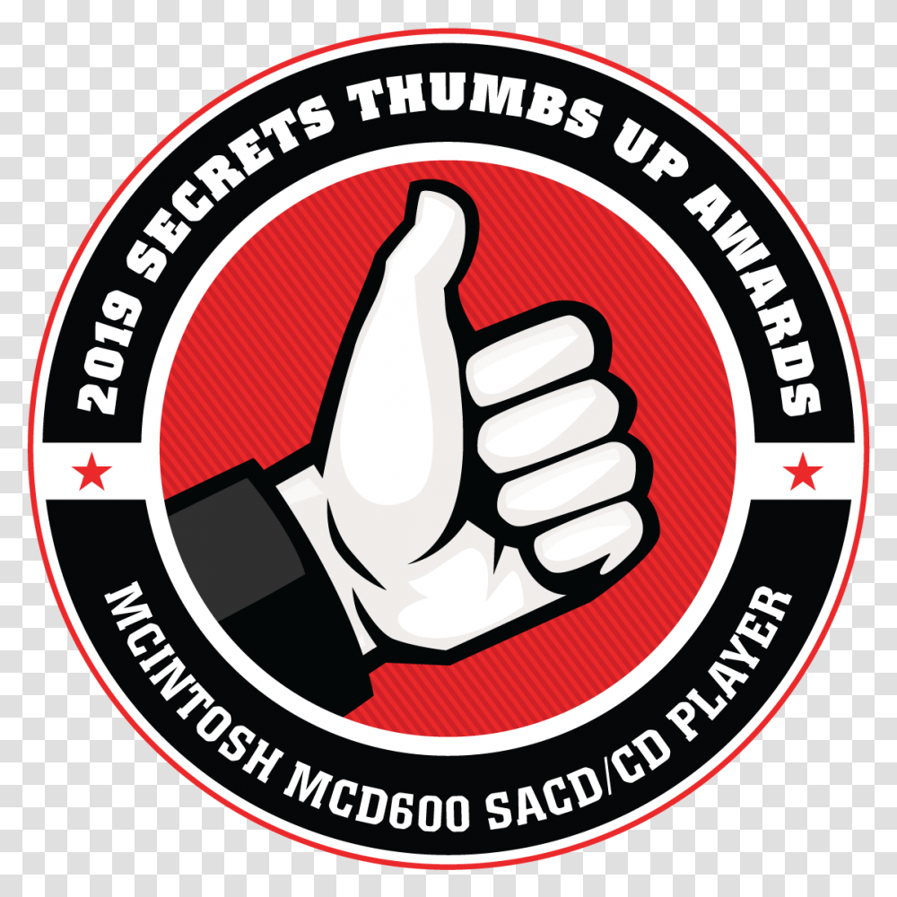 Mcintosh Mcd600 Sacdcd Player Review Hometheaterhificom 2019 Secrets Thumbs Up Award, Label, Text, Hand, Logo Transparent Png