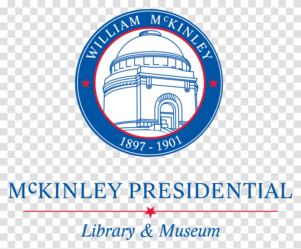 Mckinley Museum Logo, Trademark, Badge, Building Transparent Png