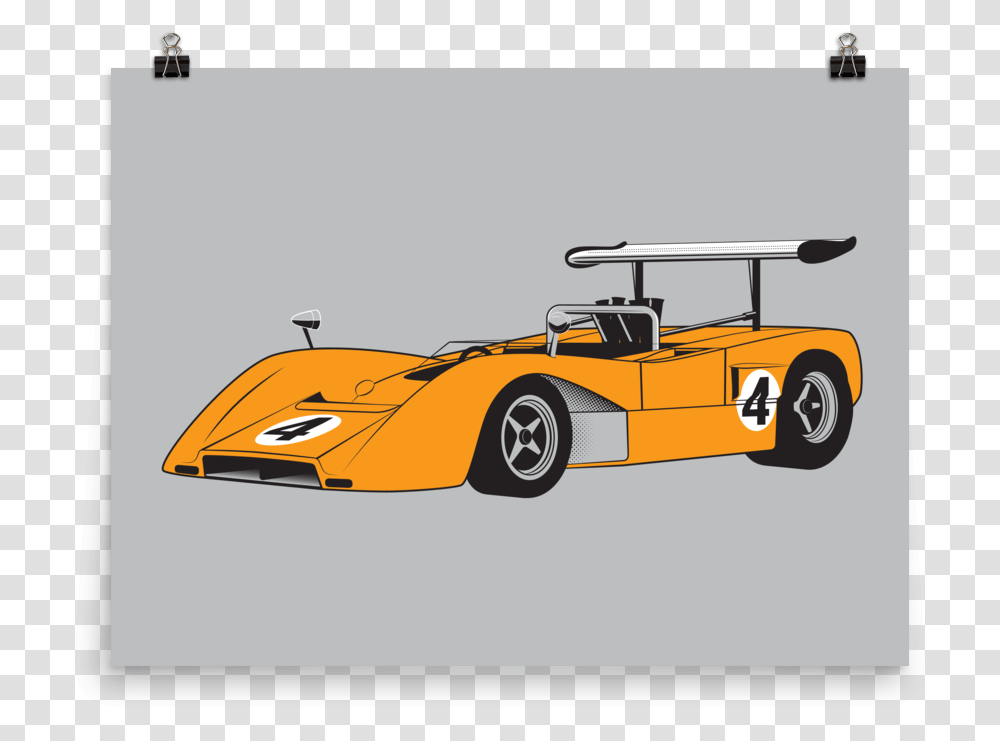 Mclaren M8b Can Am Print Antique Car, Sports Car, Vehicle, Transportation, Tire Transparent Png