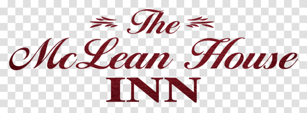 Mclean House Inn Logo Facis, Alphabet, Word, Handwriting Transparent Png