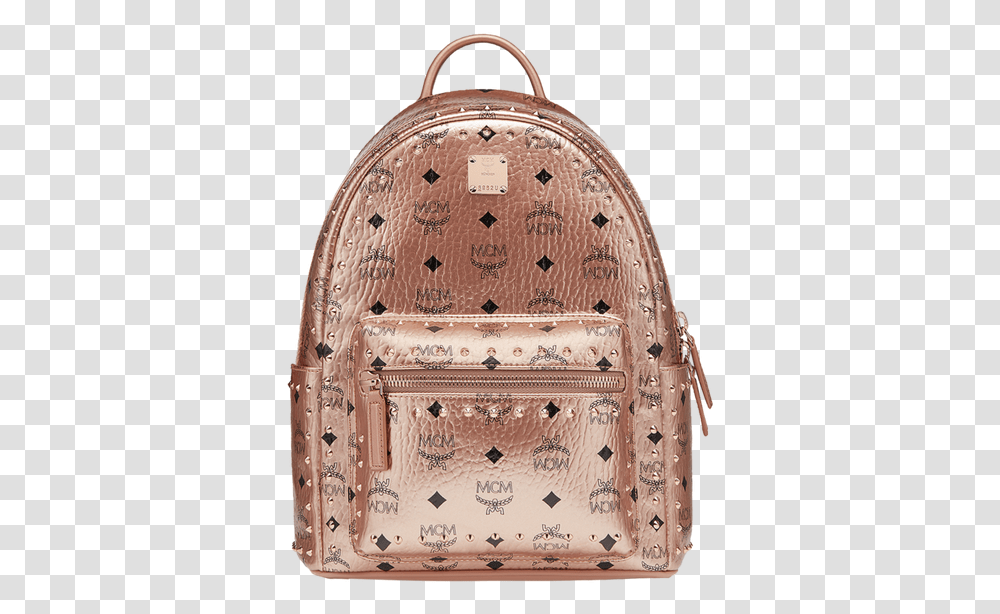 Mcm Backpack Mcm Rose Gold Backpack Transparent Png