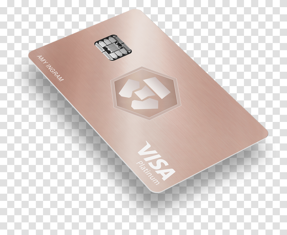 Mco Visa Card Rose Gold Mco Card, Text Transparent Png