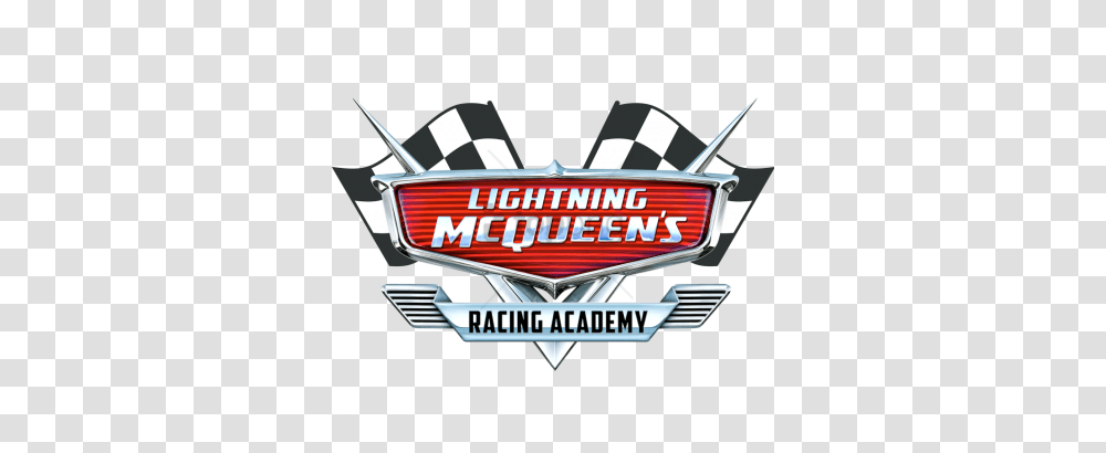 Mcqueen And Vectors For Free Lightning Mcqueen Racing Academy Logo, Symbol, Emblem, Metropolis, Building Transparent Png