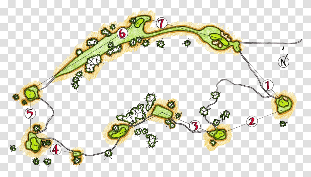 Mcveighs 7 Hole Course At The Retreat And Links At Motif, Floral Design, Pattern Transparent Png