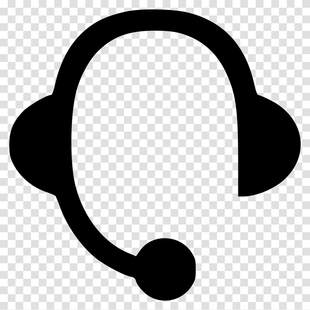 Md Headphones Mic, Stencil, Silhouette, Electronics, Headset Transparent Png