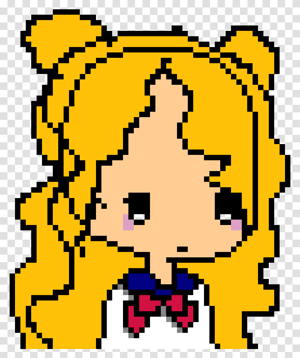 Me As A Yandere If I Also Had Blonde Hair Clipart Pixel Art Base Character, Rug, Pac Man, Super Mario Transparent Png
