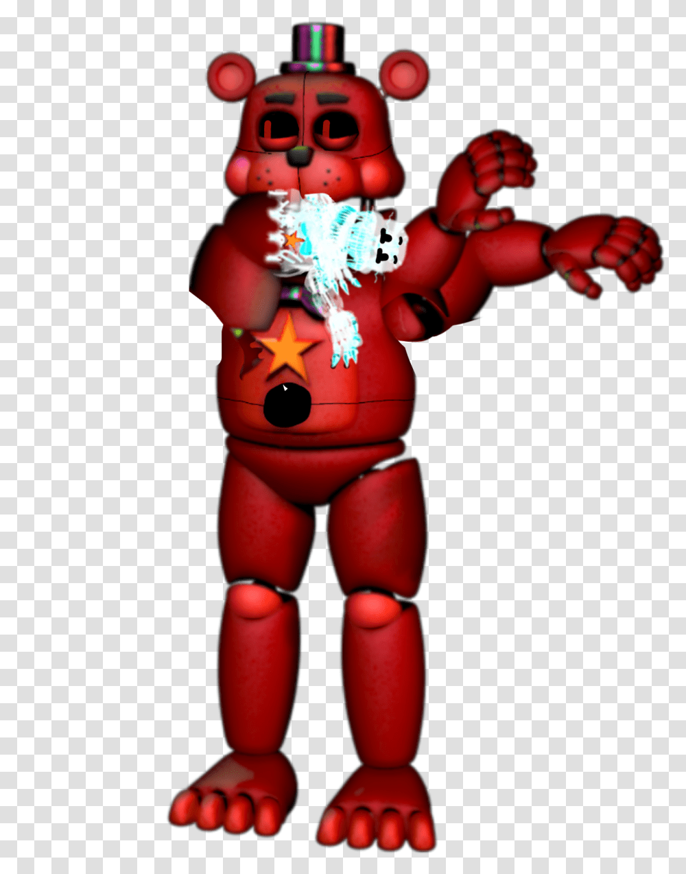 Me Dabbing With Puppet Animmare Nightmare Dee Dee Fnaf, Toy, Hand, Robot, Inflatable Transparent Png