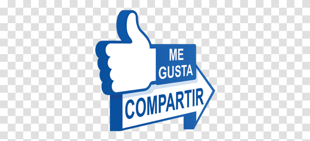 Me Gusta Compartir 3d Like And Share Icon, Hand, Text, Word, Fist Transparent Png