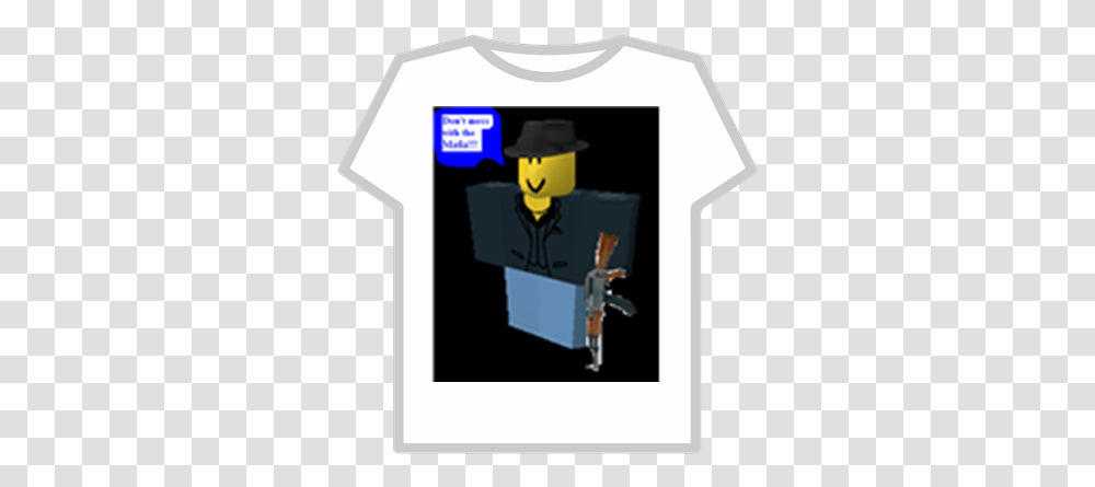 Me Mafia With Ak 47png Roblox Aesthetic Roblox T Shirt, Clothing, T-Shirt, Text, Graduation Transparent Png