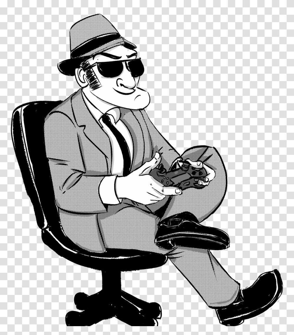 Me Sitting In A Chair And Playing A Game As I Do Office Chair, Furniture, Person, Sunglasses, Accessories Transparent Png