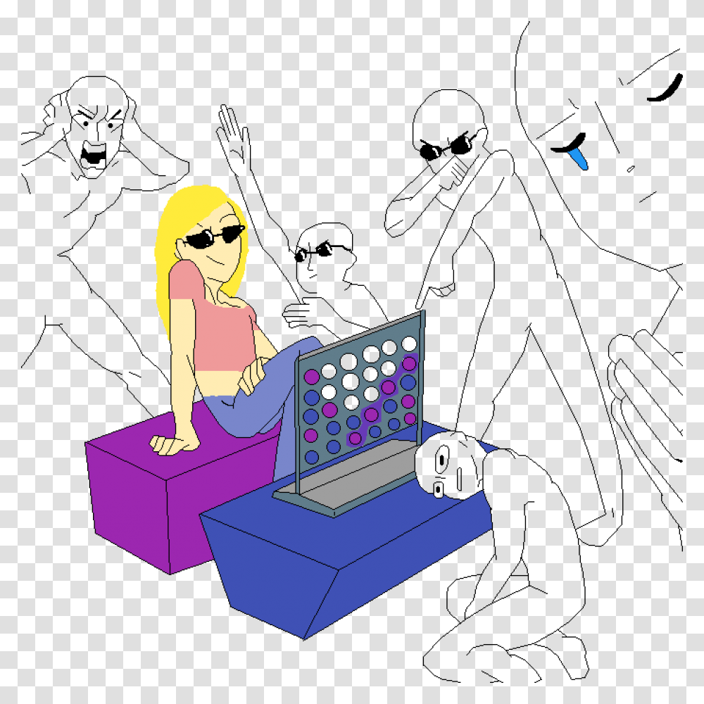 Me When I Win Someone At The Game Connect Four Zane Kawaii Chan Aphmau, Drawing, Female Transparent Png