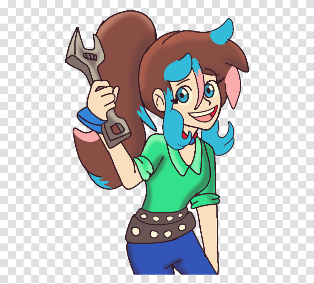 Me With A Wrench By Gadgetgirlsteph1234 Cartoon, Leisure Activities, Female, Performer Transparent Png