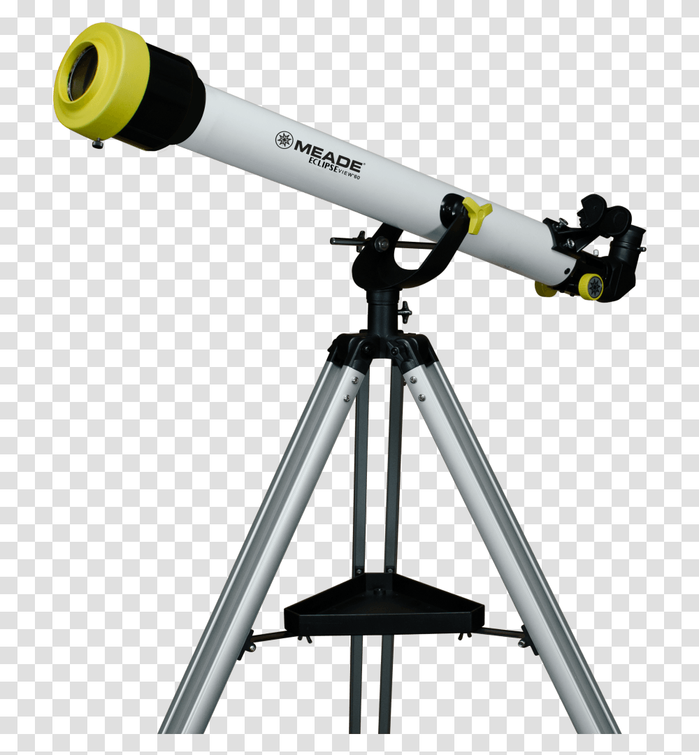 Meade Eclipseview 60mm Refracting Telescope 2 Day Meade Eclipse View, Tripod, Utility Pole, Bicycle, Vehicle Transparent Png