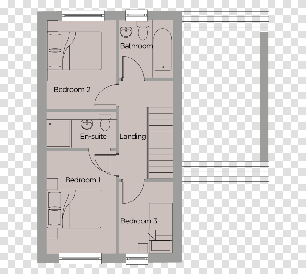 Meadow View Floorplans The Chestnut 2 Floor Plan, Diagram, Plot Transparent Png