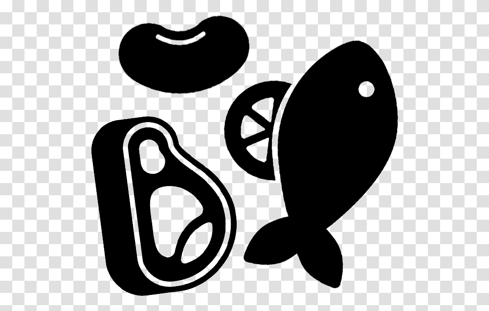 Meal Plan Protein Food Icon, Sea Life, Animal, Mammal, Stencil Transparent Png