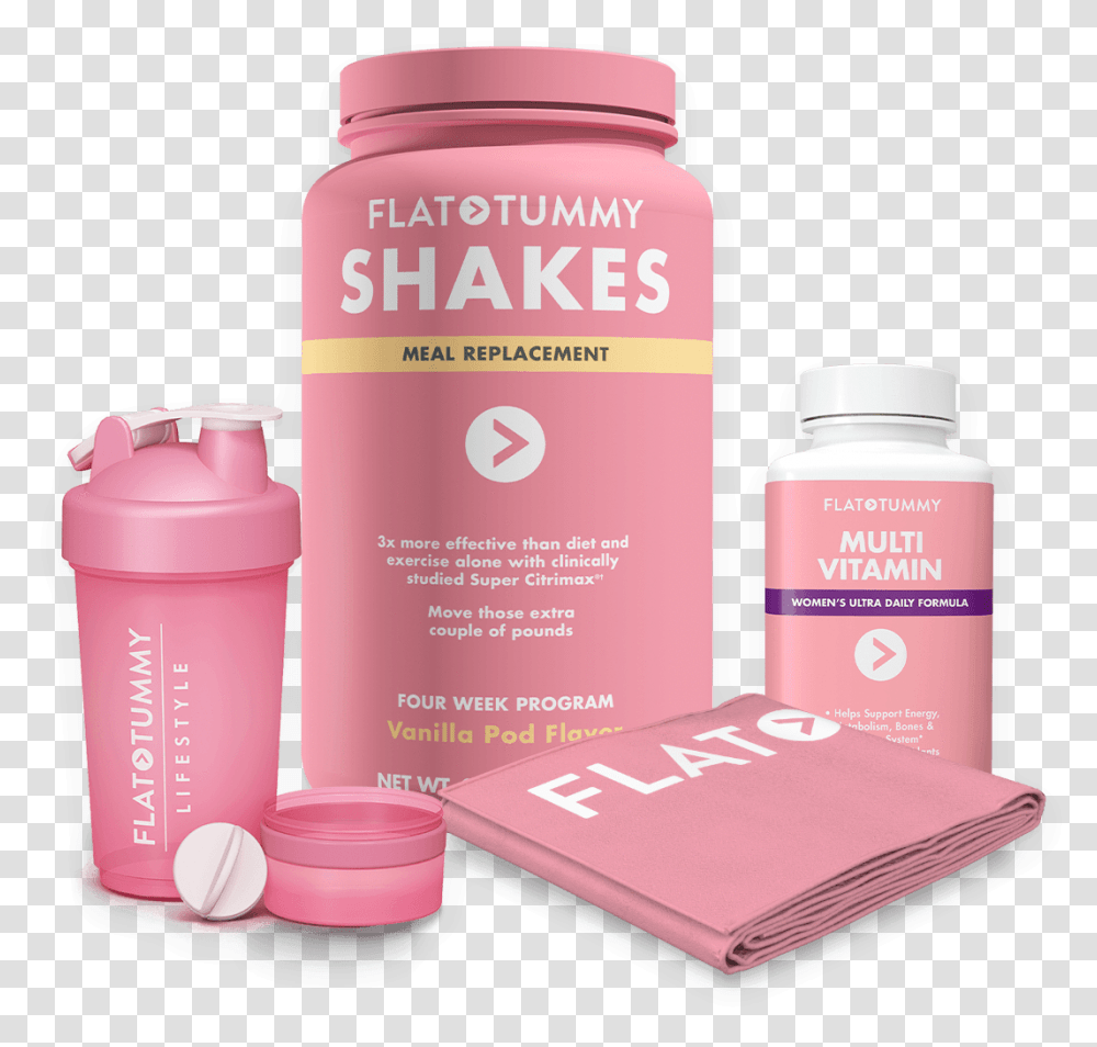 Meal Replacement Flat Tummy Shakes, Bottle, Medication, Cosmetics, Pill Transparent Png