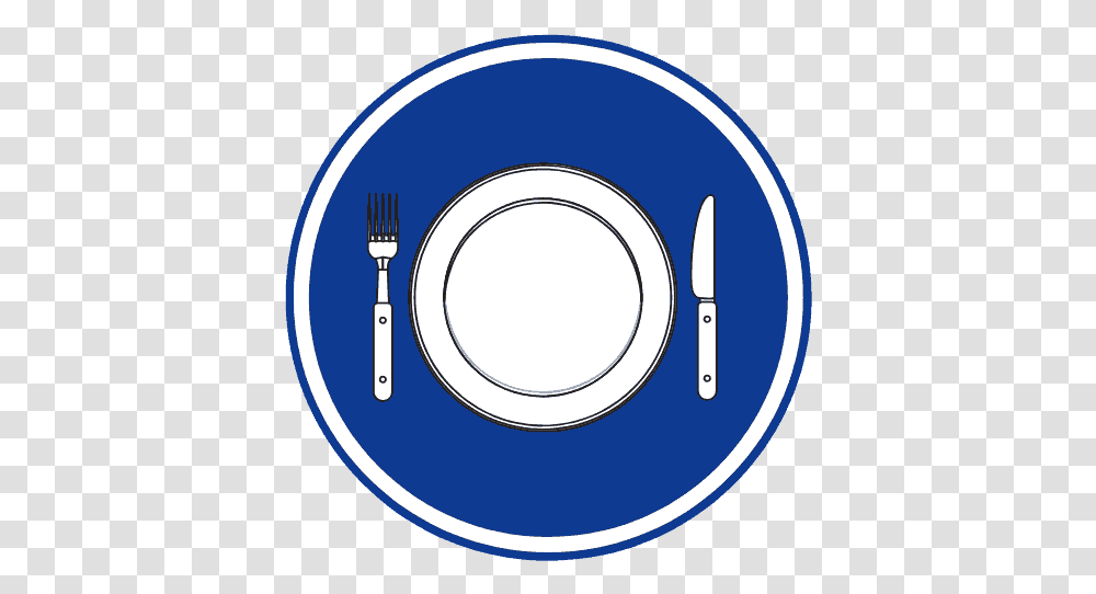 Meal Service Circle, Fork, Cutlery, Label Transparent Png
